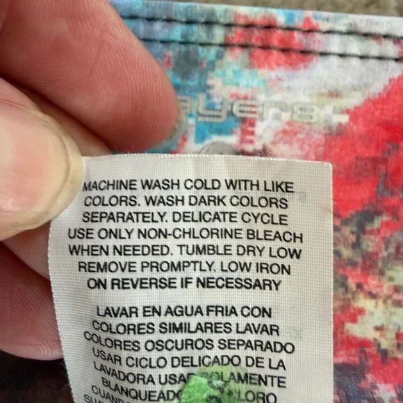 Layers Abstract Multicolor Performance Leggings - Picture 5 of 6